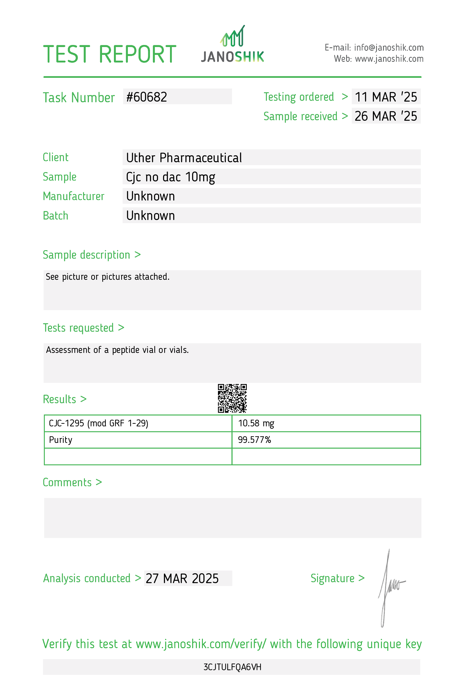 CJC-1295 5 mg utan dac + ipamorelin 5 mg t-shirt