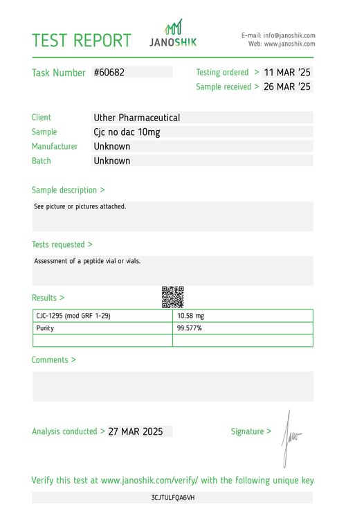 CJC-1295 5 mg utan dac + ipamorelin 5 mg t-shirt