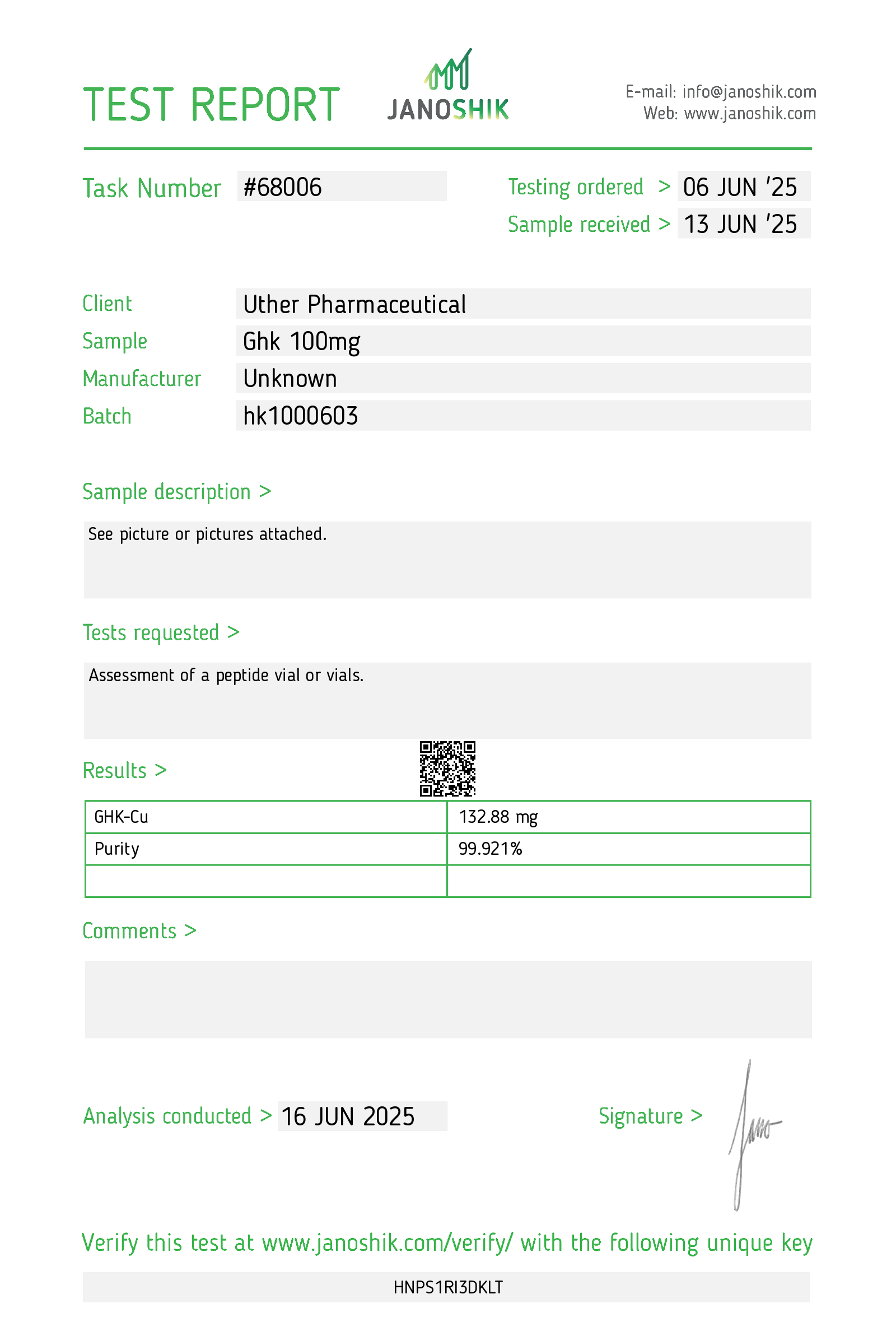 GHK-CU Koppar Peptid 400mg Serum